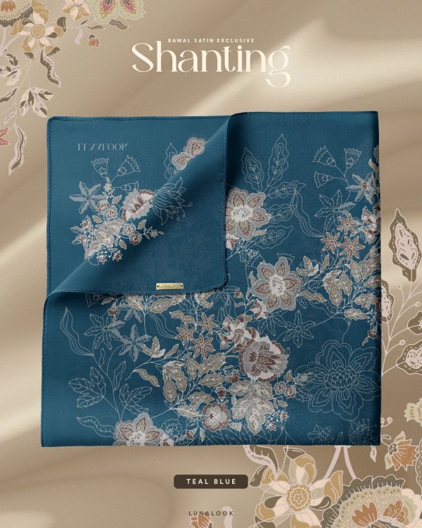 SHANTING BAWAL SATIN TEAL BLUE (1)