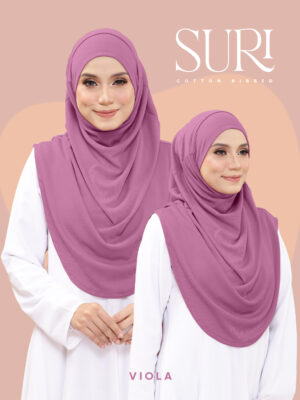 Suri Cotton Ribbed - Viola